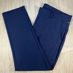 Fabletics Men Deep Navy Athletic Golf Pants 38x30 Performance Stretch Slim Fit